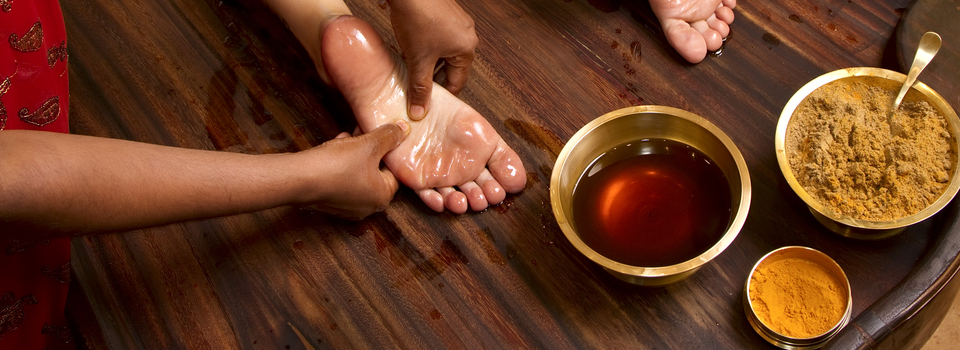 ayurvedic foot massage